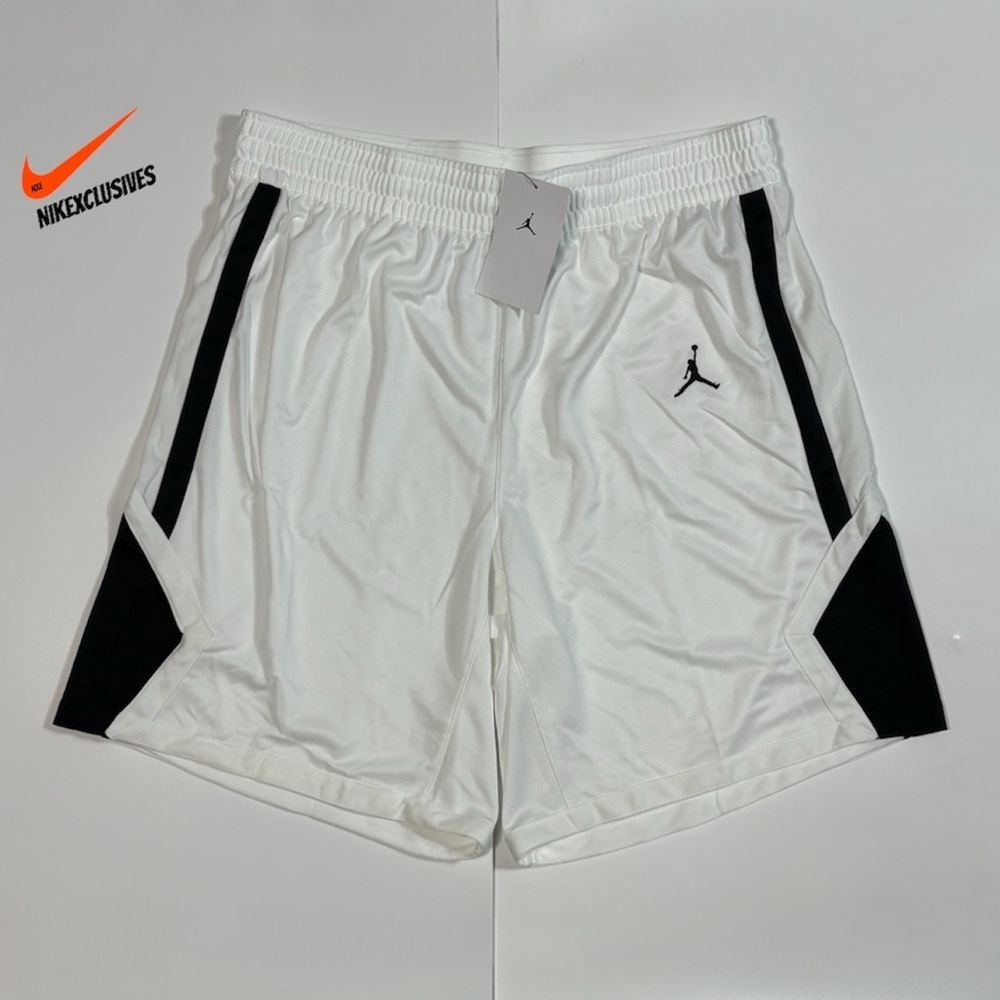 Nike Air Jordan MJ Jumpman 9" Basketball Shorts AR4321-106 white black men’s XL